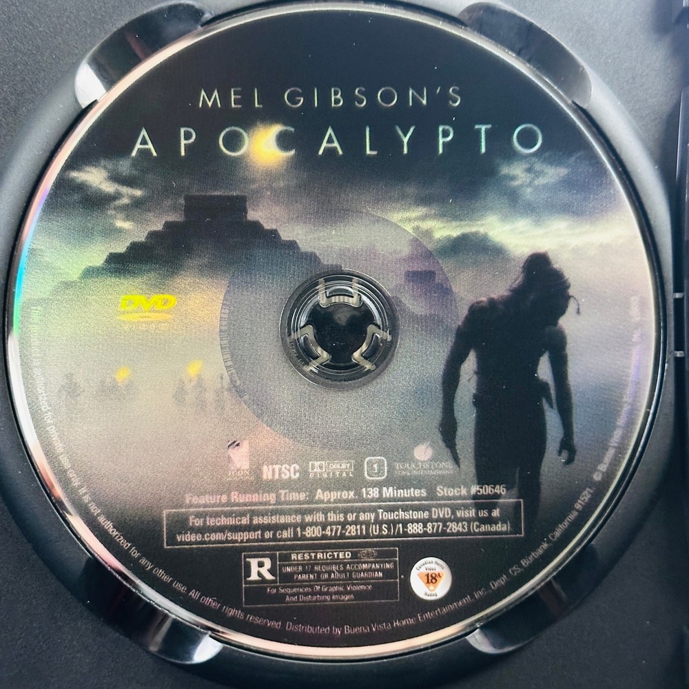Apocalypto DVD Mel Gibson Mayan Action Adventure Widescreen 2007 - Picture 4 of 6